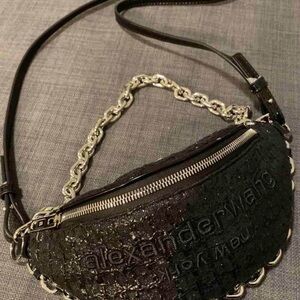 Alexander Wang Attica tweed hybrid Fanny bag